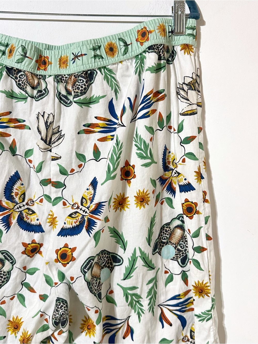 Anthropologie LyreBird Cloud Flannel Pajama Set Daren Magee Animal Cheetah SZ XL - Picture 14 of 16